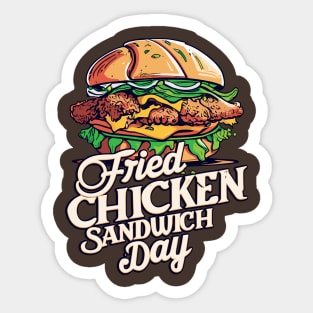 National Fried Chicken Sandwich Day – November Sticker